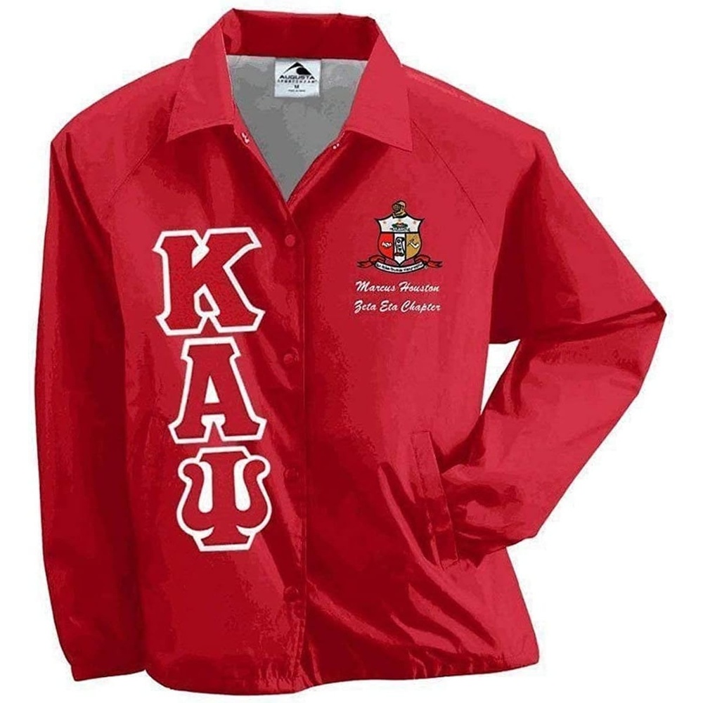image:imageGreekgear Personalized Kappa Alpha Psi Crossing JacketRed