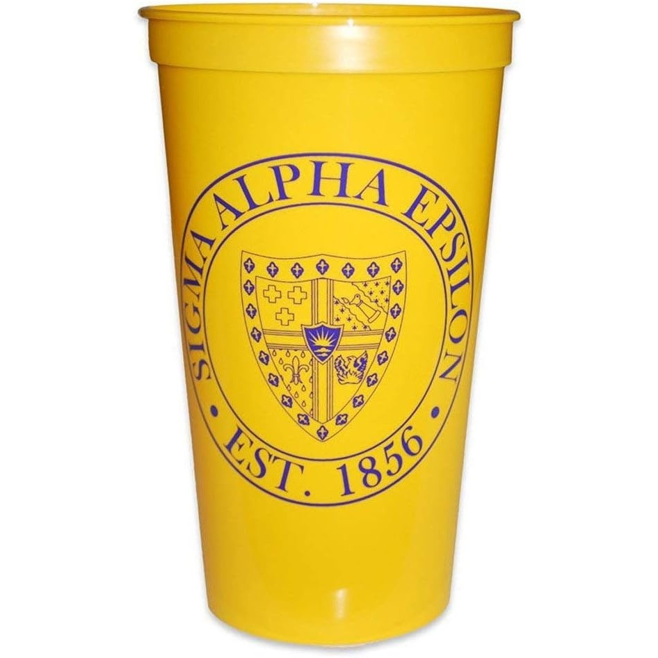 image:imageGreekgear Sigma Alpha Epsilon SAE Big Plastic Stadium Cup Set of 4