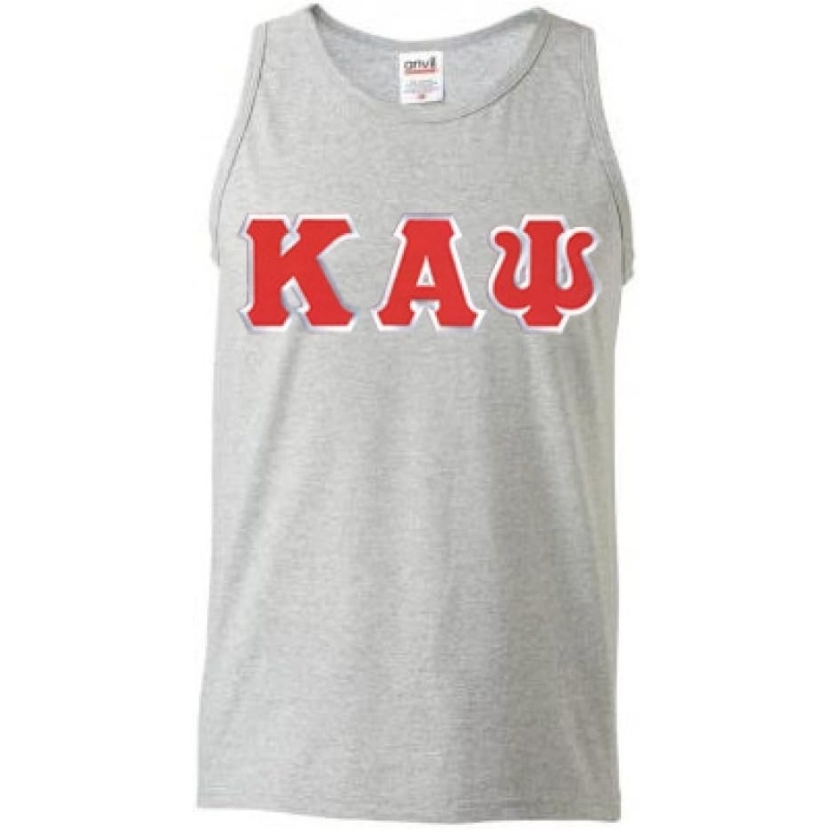 image:imageKappa Alpha Psi Fraternity Mens Greek Lettered Tank Top TShirtAsh