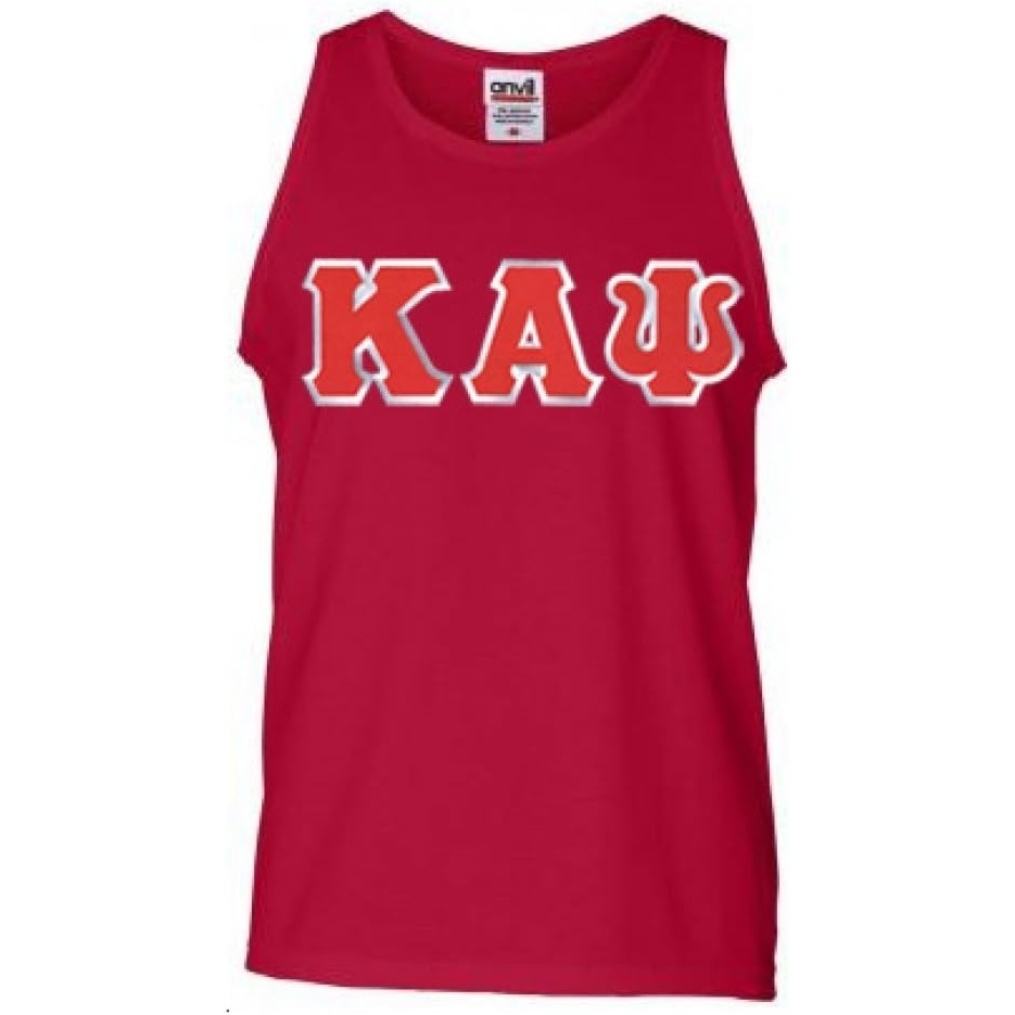image:imageKappa Alpha Psi Fraternity Mens Greek Lettered Tank Top TShirtRed