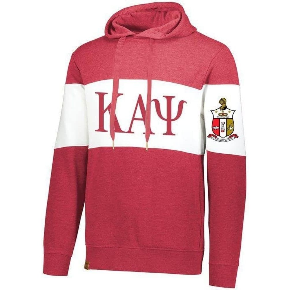 image:imageKappa Alpha Psi Ivy League Hoodie W Crest On Left SleeveScarlet RedWhite
