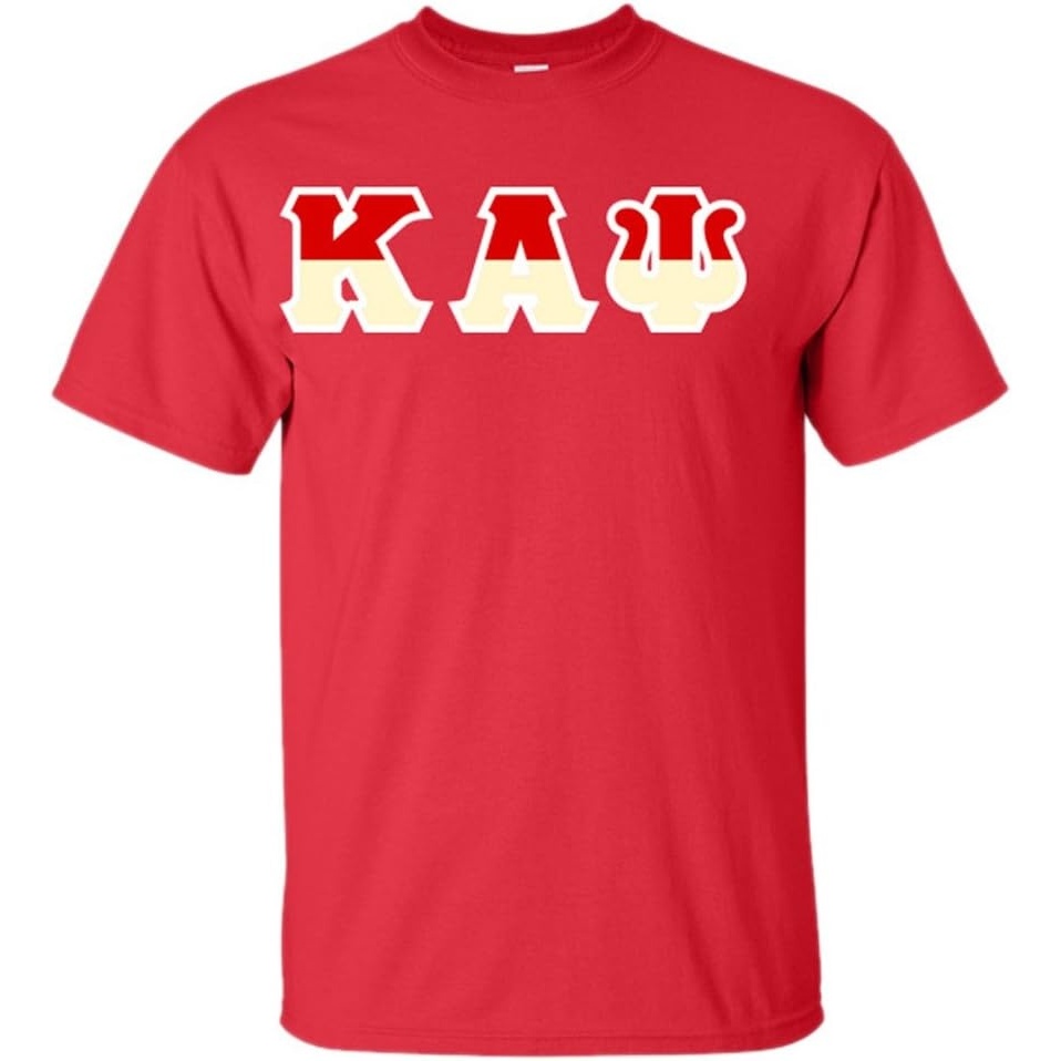 image:imageKappa Alpha Psi Two Tone Greek Lettered TShirt1 Heather Red