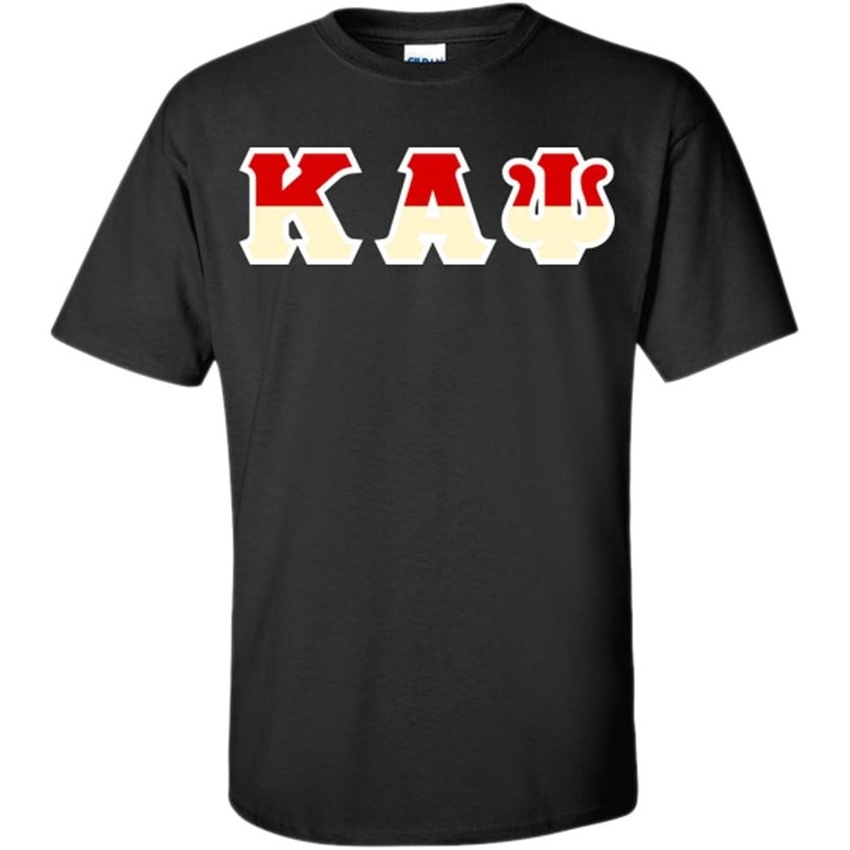 image:imageKappa Alpha Psi Two Tone Greek Lettered TShirtBlack
