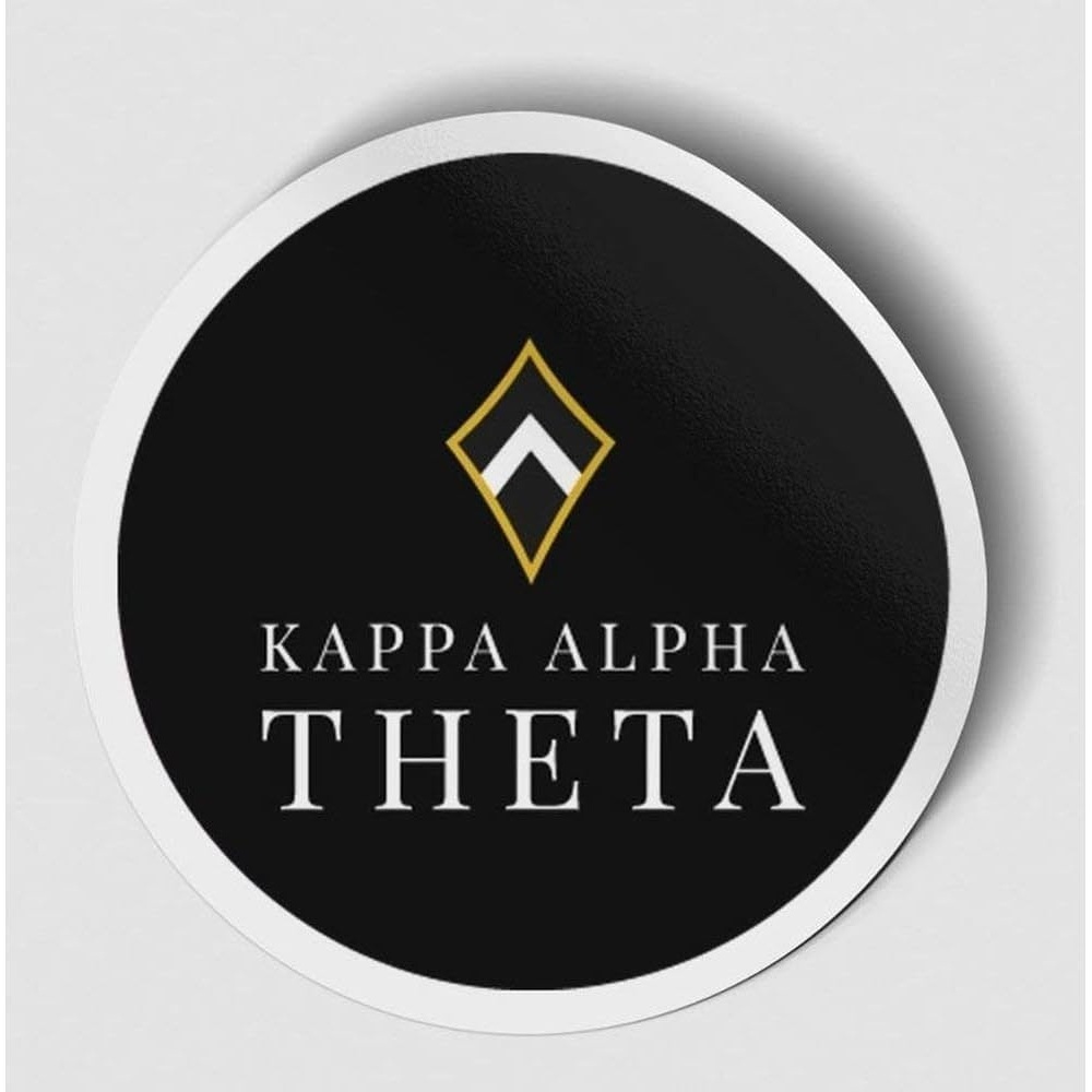 image:imageKappa Alpha Theta Logo Round Decal BlackBlack