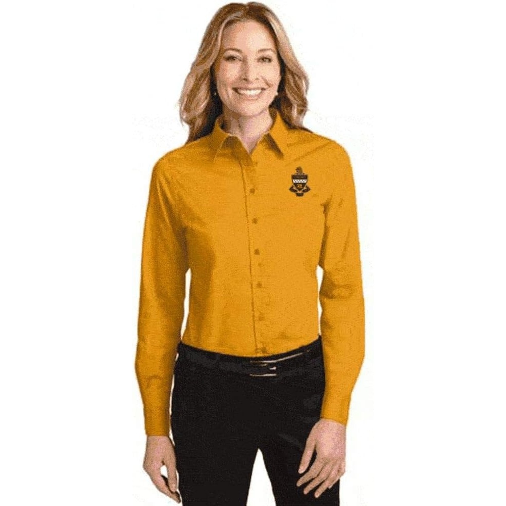 image:imageKappa Alpha Theta Long Sleeve OxfordAthletic GoldLight Stone
