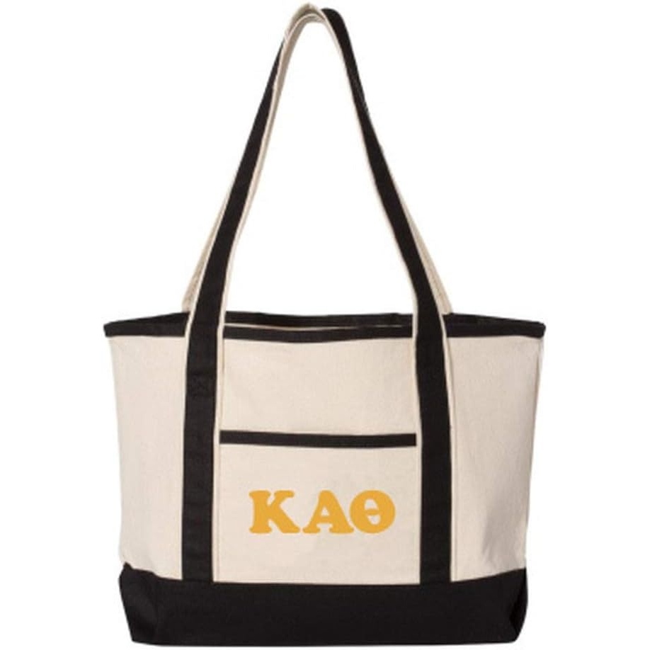 image:imageKappa Alpha Theta Sailing Tote BagNatural Black