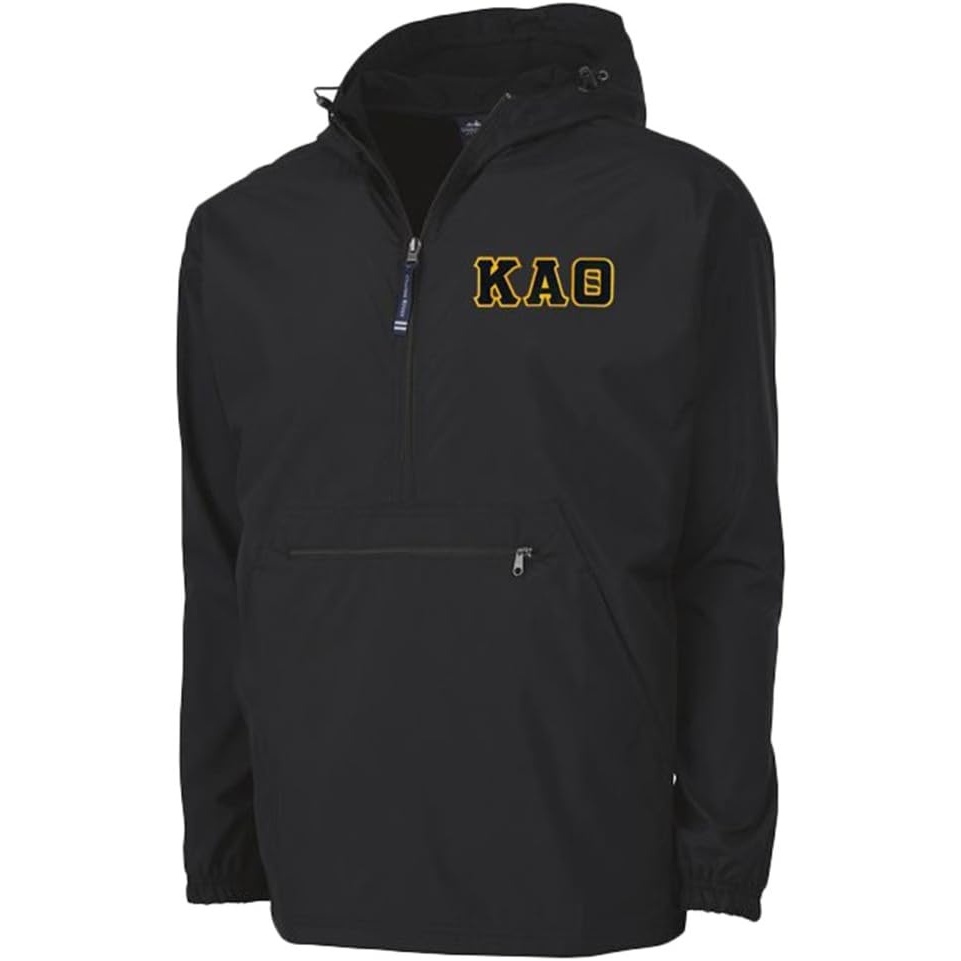 image:imageKappa Alpha Theta Tackle Twill Lettered Pack N Go PulloverBlack