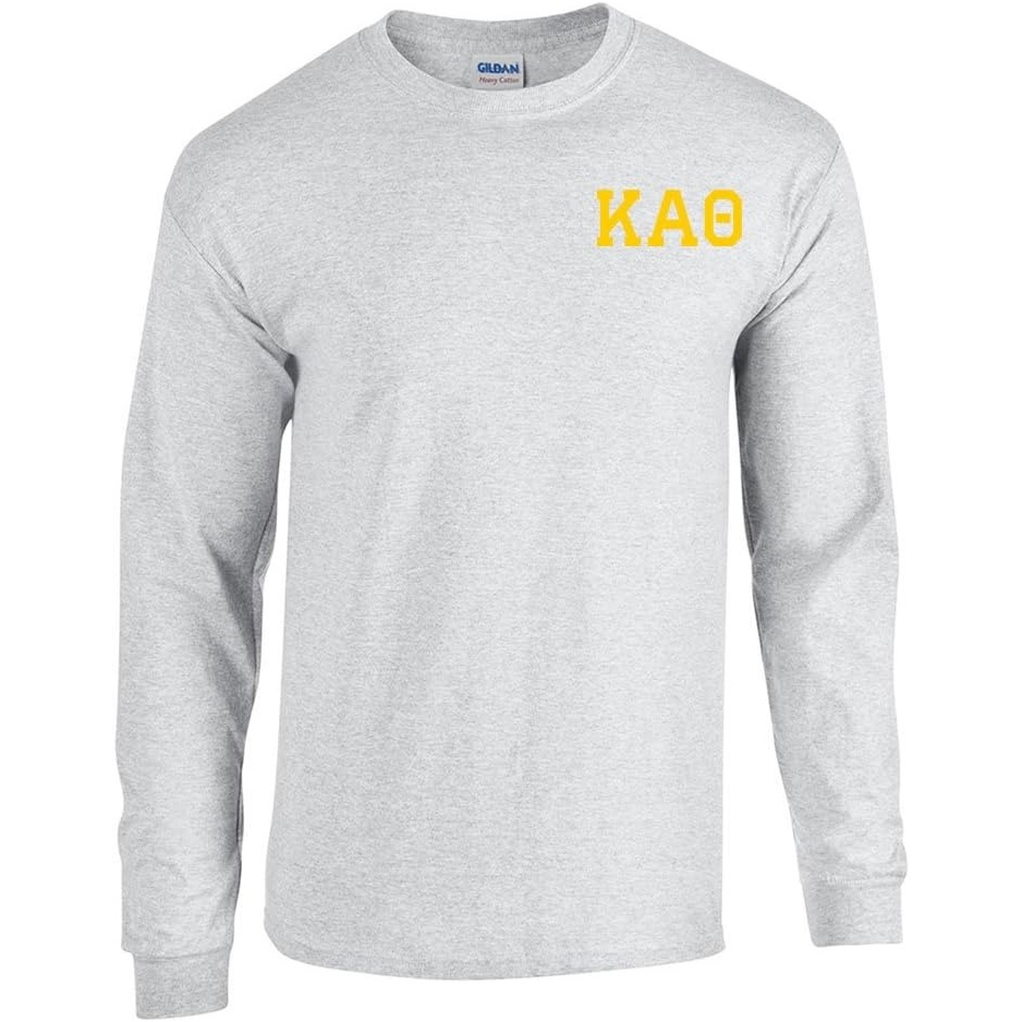 image:imageKappa Alpha Theta World Famous Crest Long Sleeve TShirtLight Grey