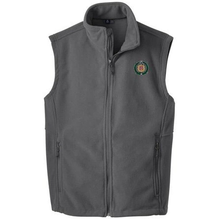 image:imageOmega Psi Phi Fleece Crest Shield VestDark Gray