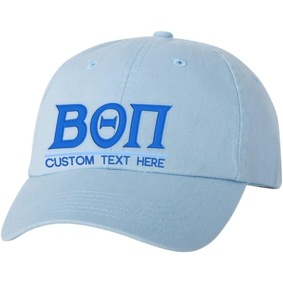 image:imagePersonalized Beta Theta PI Greek Line HatLight Blue