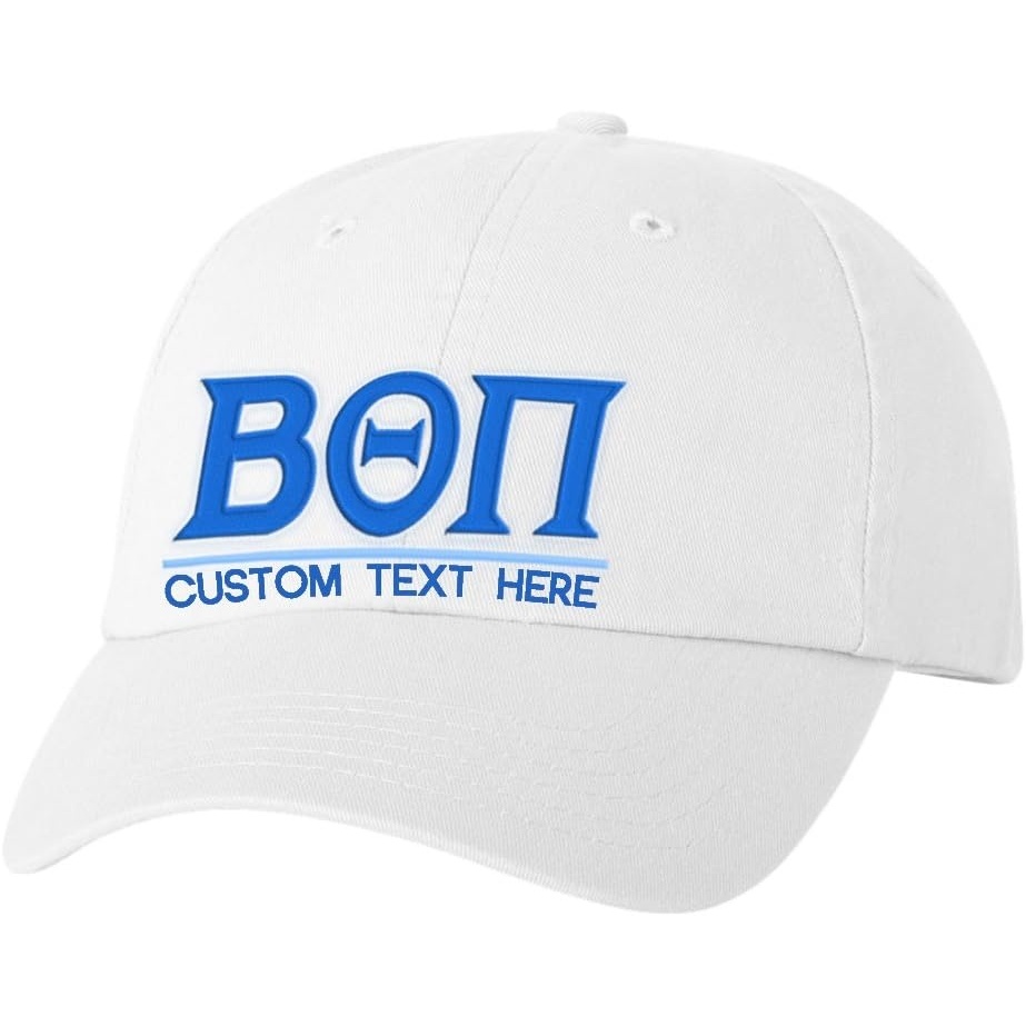 image:imagePersonalized Beta Theta PI Greek Line HatWhite