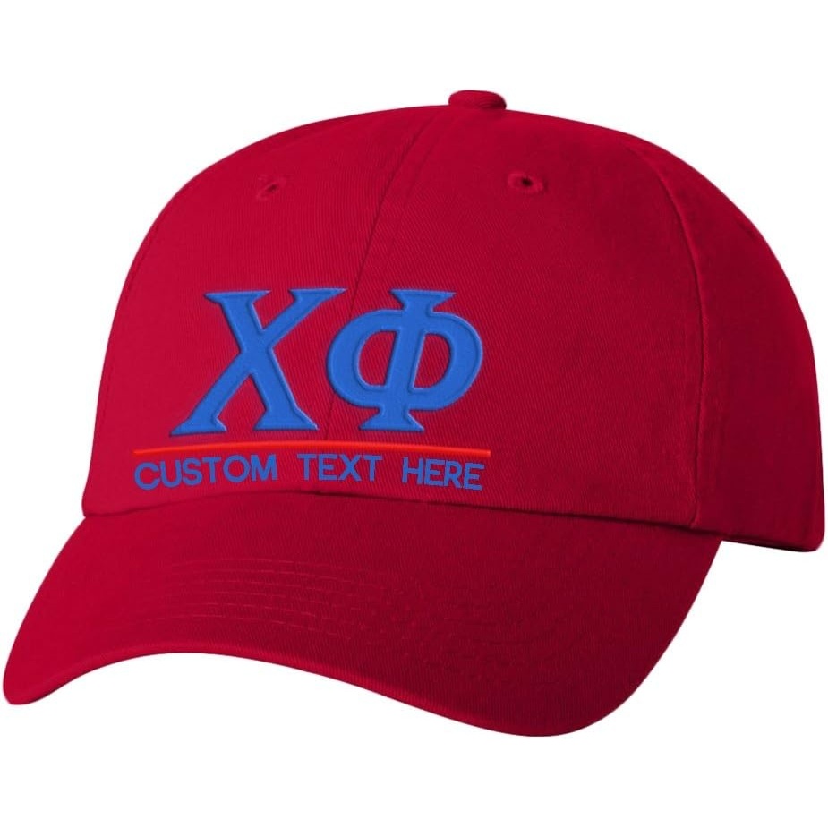 image:imagePersonalized Chi Phi Greek Line HatRed
