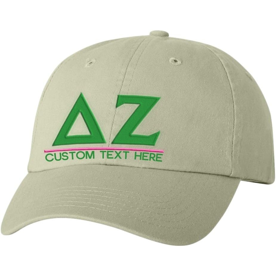 image:imagePersonalized Delta Zeta Greek Line HatTan