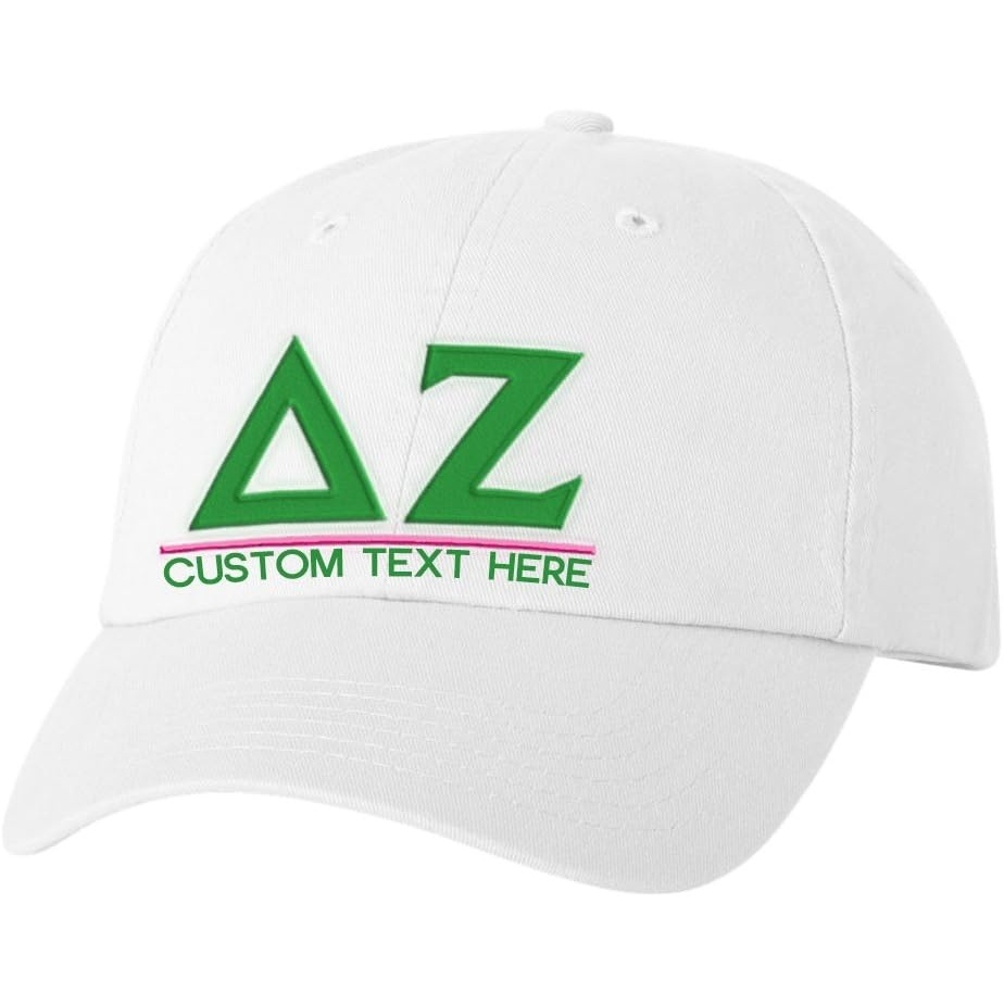 image:imagePersonalized Delta Zeta Greek Line HatWhite
