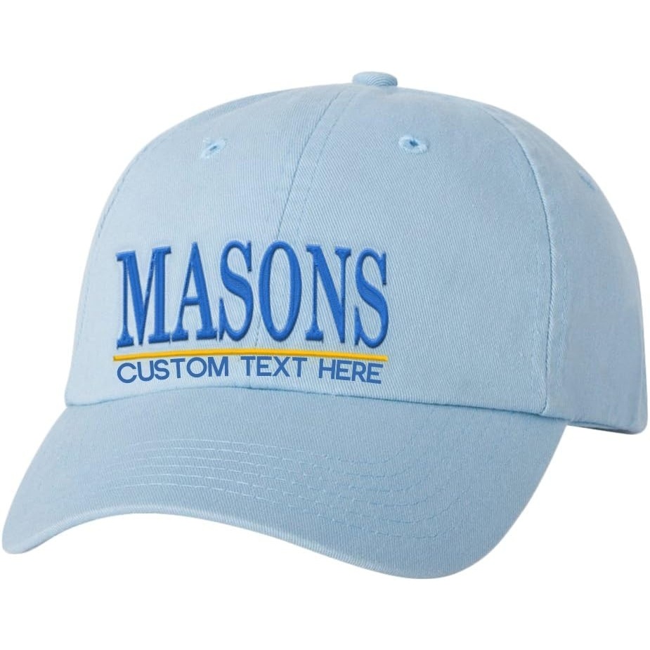 image:imagePersonalized Masons Greek Line HatLight Blue