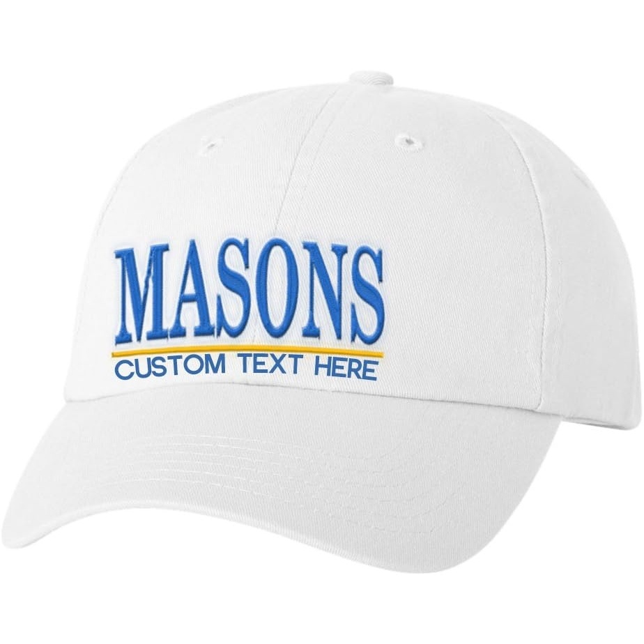 image:imagePersonalized Masons Greek Line HatWhite