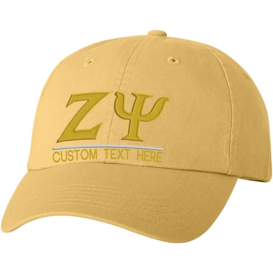 image:imagePersonalized Zeta Psi Greek Line HatYellow