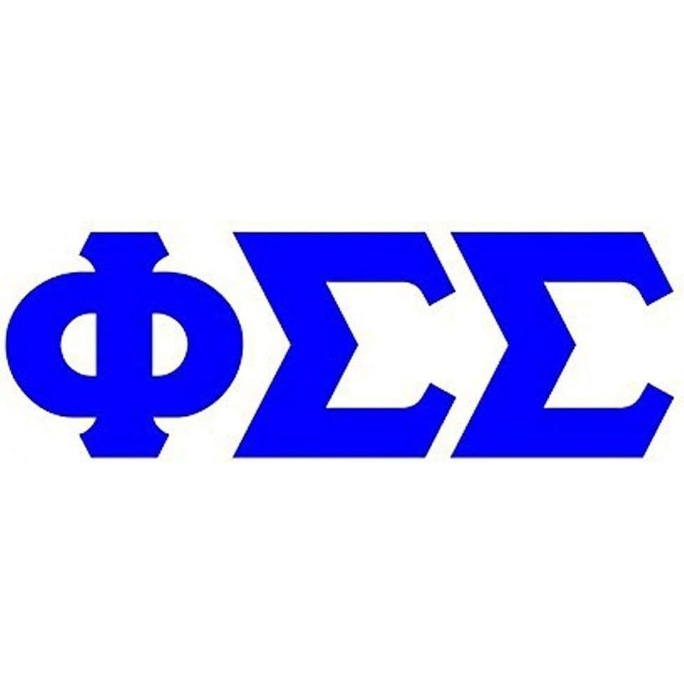 image:imagePhi Sigma Sigma Big Greek Letter Window Sticker Decal 4 Inches Royal BlueRoyal Blue