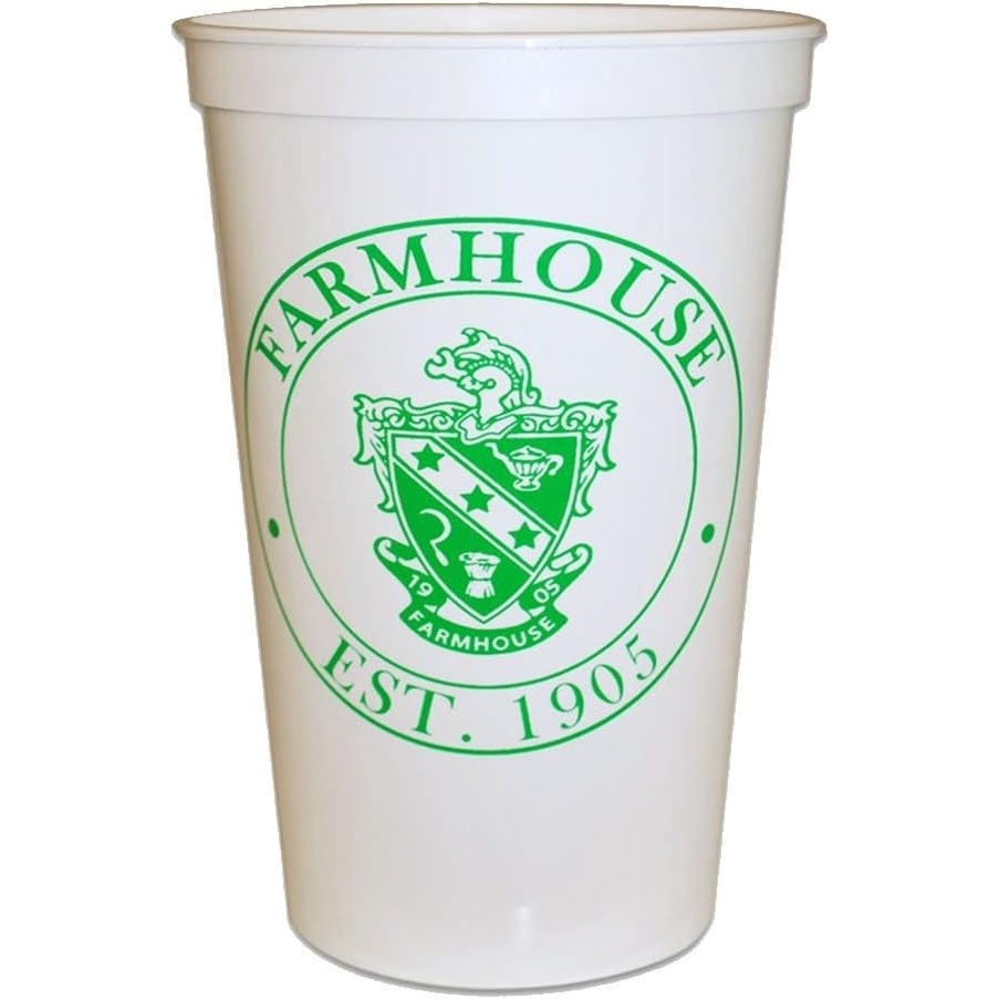 image:imagePhi Theta Big Plastic Stadium Cup Set of 4White
