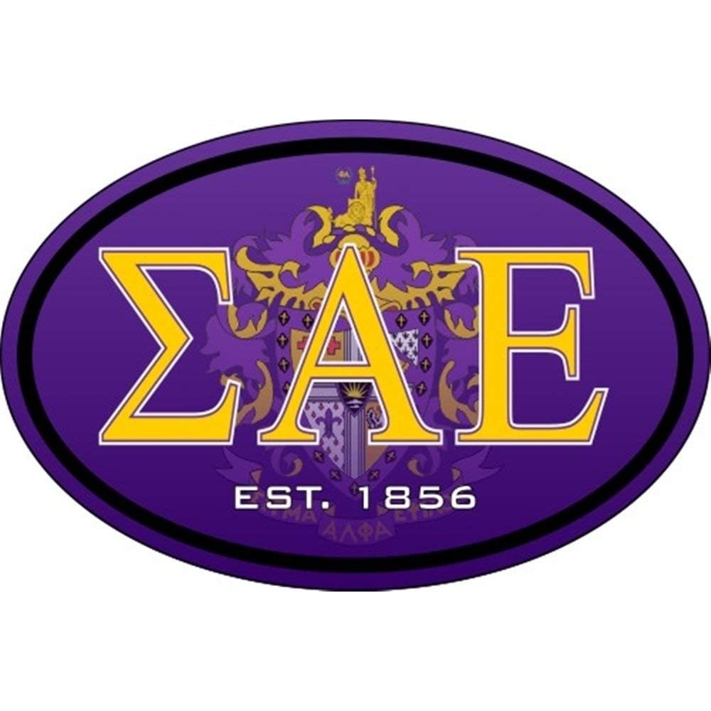 image:imageSigma Alpha Epsilon SAE Color Oval Decal