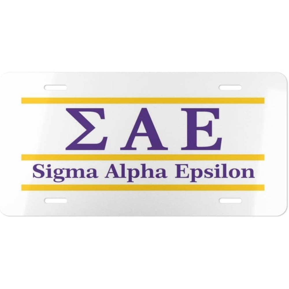 image:imageSigma Alpha Epsilon SAE Lettered Lines License Covers
