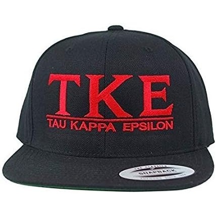 image:imageTau Kappa Epsilon TKE Flatbill Snapback Hats OriginalBlack