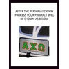 Alpha Chi Omega Lettered License Cover