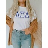 Alpha Xi Delta University Greek T-Shirts(White)