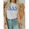 Delta Delta Delta Heavyweight T-Shirt(White)