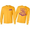 Delta Phi Epsilon DPHIE World Famous Crest Long Sleeve T-Shirt(Yellow)