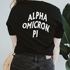 Greekgear Alpha Omicron Pi AOII Social Tee(Black)