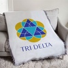 Greekgear Delta Delta Delta Logo Afghan Blanket Throw