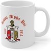 Greekgear Kappa Alpha Psi Crest & Year Ceramic Coffee Cup, 11oz