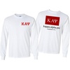 Kappa Alpha Psi Flag Long Sleeve T-Shirt(White)