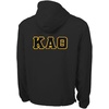 Kappa Alpha Theta Tackle Twill Lettered Pack N Go Pullover(Black)