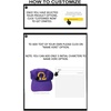 Omega Initials Baseball Hat Purple