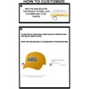 Personalized Alpha Phi Omega Greek Line Hat(Gold)
