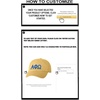 Personalized Alpha Phi Omega Greek Line Hat(Light Gold)