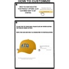 Personalized Alpha Tau Omega ATO Greek Line Hat(Gold)