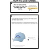 Personalized Alpha Xi Delta Greek Line Hat(Light Blue)