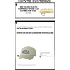 Personalized Alpha Xi Delta Greek Line Hat(Tan)