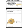 Personalized Alpha Xi Delta Greek Line Hat(Yellow)