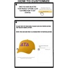 Personalized Delta Tau Delta DTD Greek Line Hat(Gold)