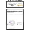 Personalized Sigma PI Greek Line Hat(White)