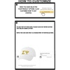 Personalized Zeta Psi Greek Line Hat(White)