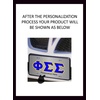 Phi Sigma Sigma Lettered License Cover