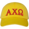 Alpha Chi Omega Chi O Lettered Premium Pastel Hat(Yellow)