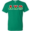 Alpha Chi Omega Two Tone Greek Lettered T-Shirt(Kelly Green)