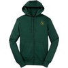 Alpha Gamma Rho Crest Patch Full Zippered Hoody(Dark Green)