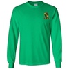 Alpha Gamma Rho Fraternity Crest Longsleeve Tee(Irish Green)